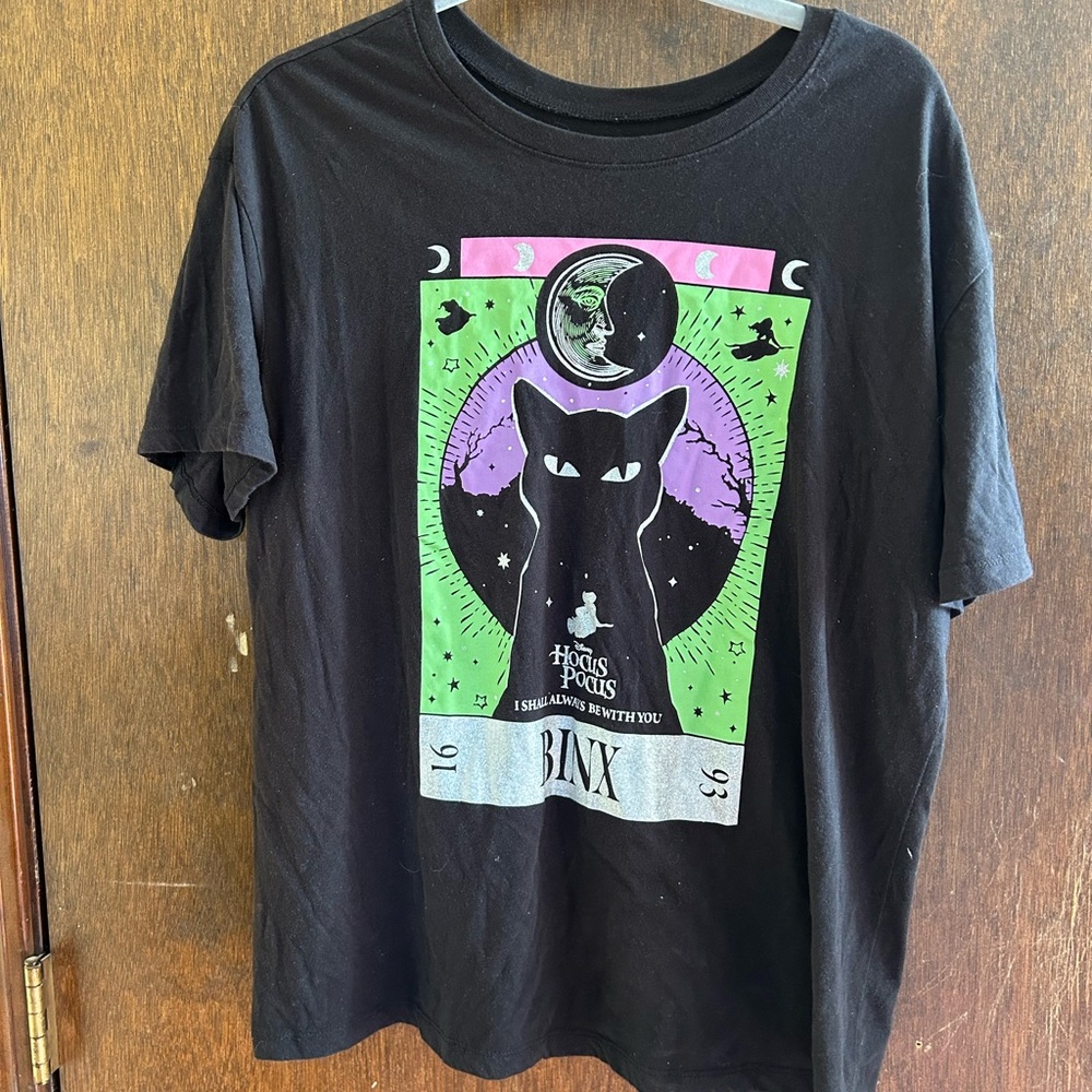 Hocus Pocus Binx Black Graphic Tee XXL